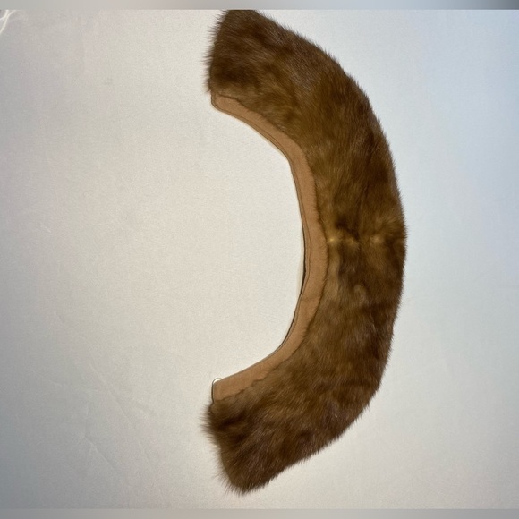 Vintage Genuine Mink Collar  Fur Ladies Lined Collar for Jacket or Coat - Picture 3 of 12